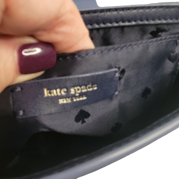 Rare Kate Spade NY Blazer Blue Floral Mini Emelyn Briar Lane Leather Bag NWOT - Picture 8 of 10